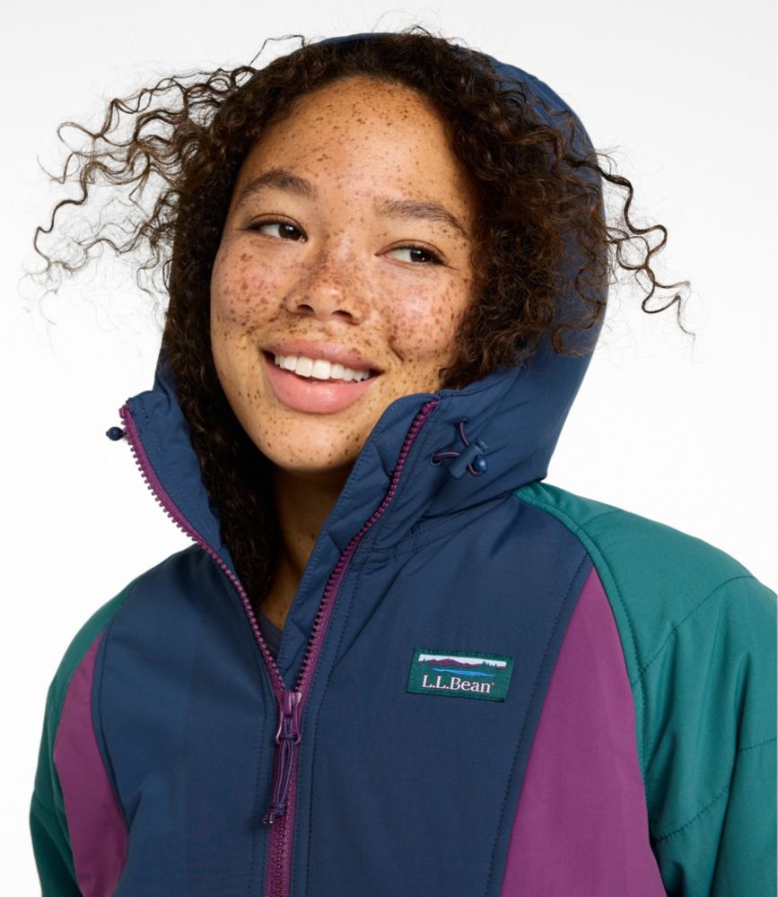 Women's Mountain Classic Insulated Anorak, Colorblock, Mariner Blue/Wood Violet, small image number 6