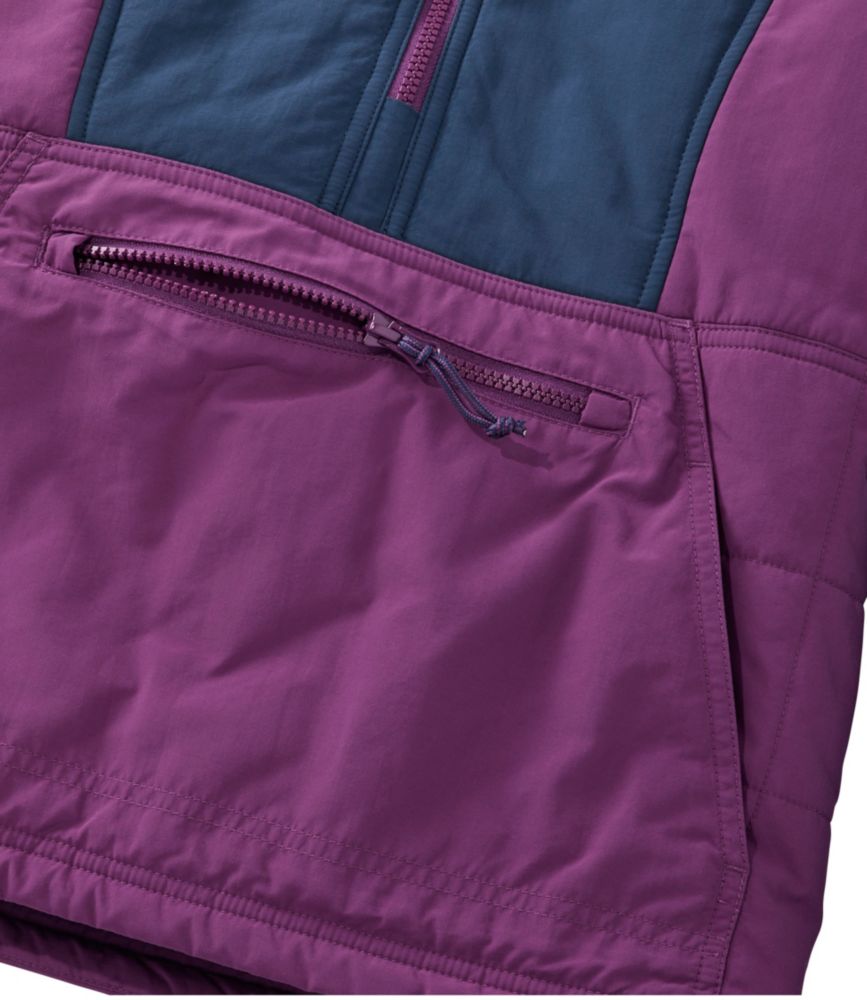 Women's Mountain Classic Insulated Anorak, Colorblock, Mariner Blue/Wood Violet, small image number 8