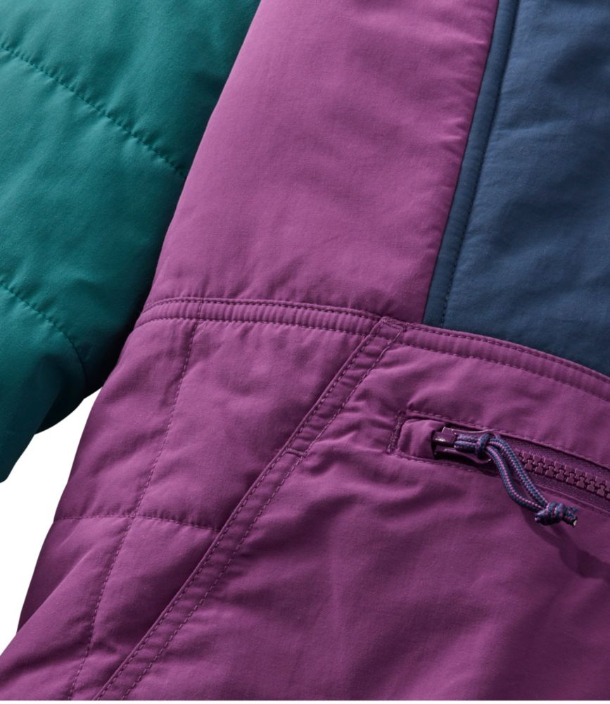 Women's Mountain Classic Insulated Anorak, Colorblock, Mariner Blue/Wood Violet, small image number 10
