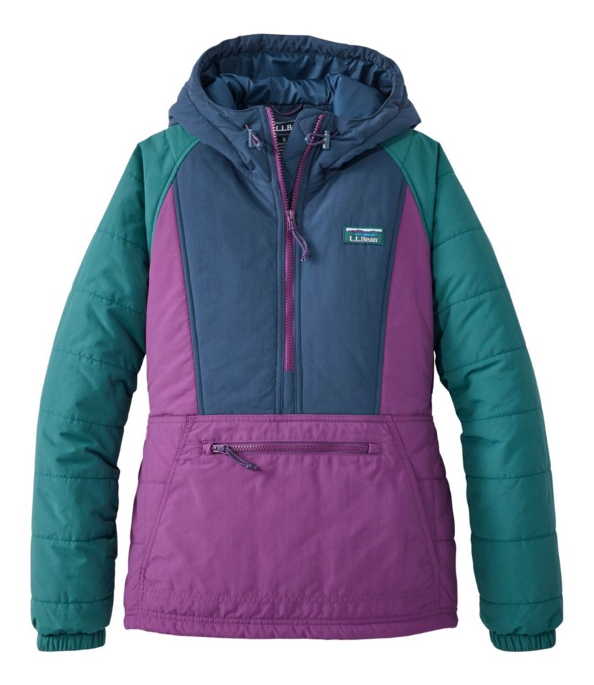 Women's Mountain Classic Insulated Anorak, Colorblock, Mariner Blue/Wood Violet, small image number 1