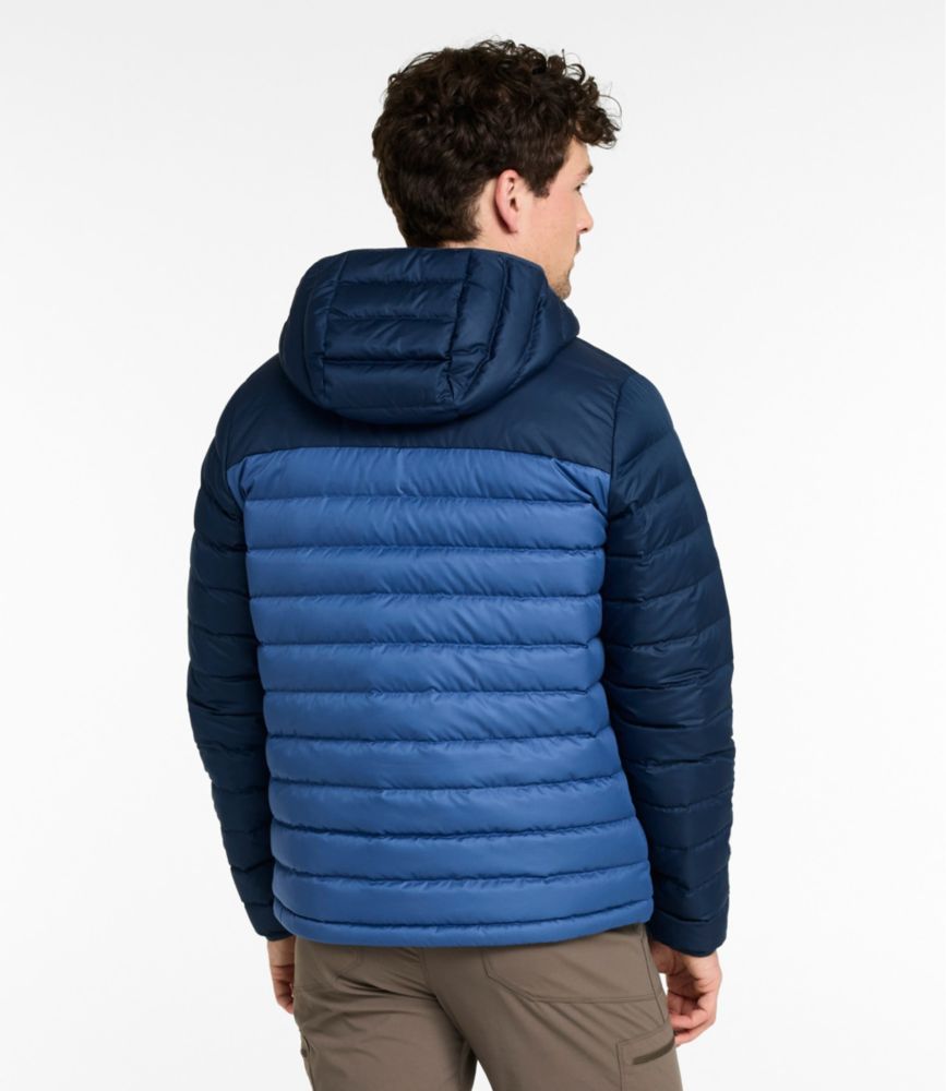 Men's Access Down Hooded Puffer, Colorblock, Nautical Navy/Bordeaux, small image number 3