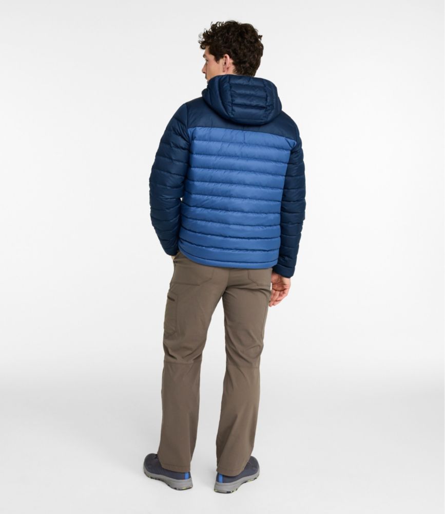 Men's Access Down Hooded Puffer, Colorblock, Nautical Navy/Bordeaux, small image number 5