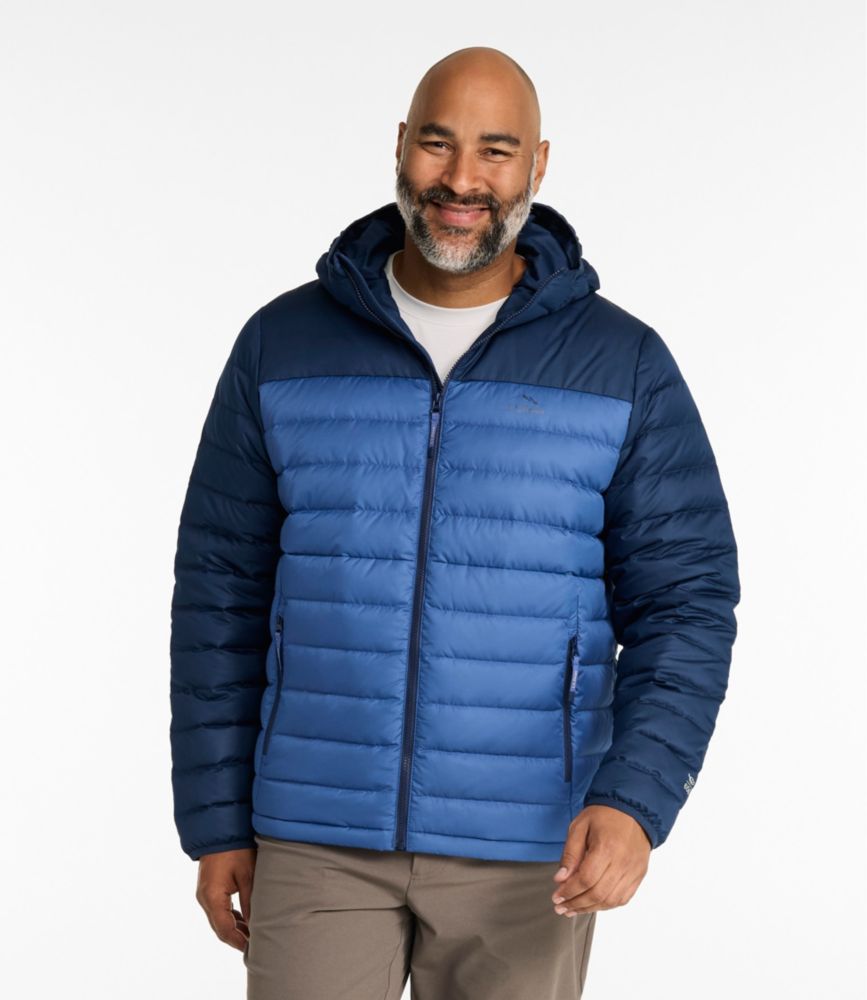 Men's Access Down Hooded Puffer, Colorblock, Nautical Navy/Bordeaux, small image number 7