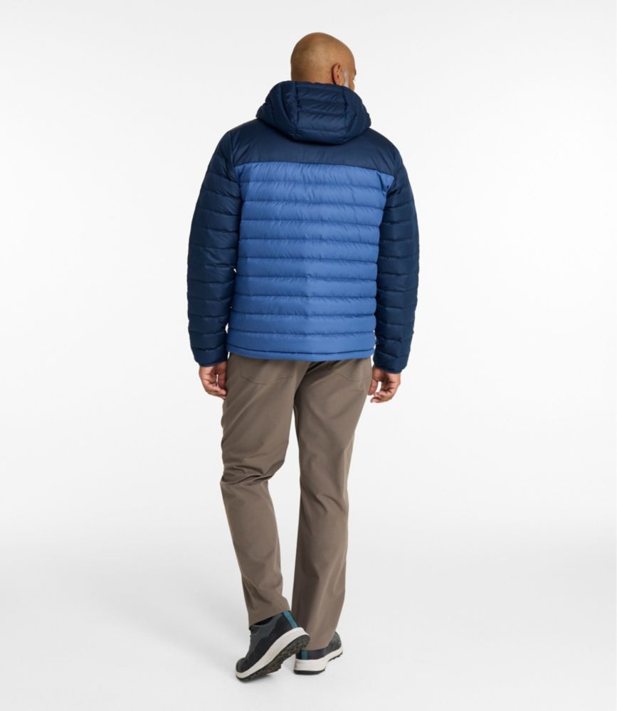 Men's Access Down Hooded Puffer, Colorblock, Nautical Navy/Bordeaux, small image number 10
