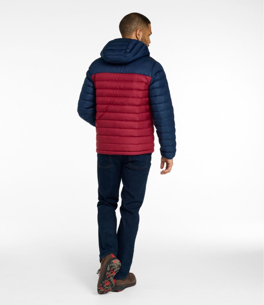 Men's Access Down Hooded Puffer, Colorblock
