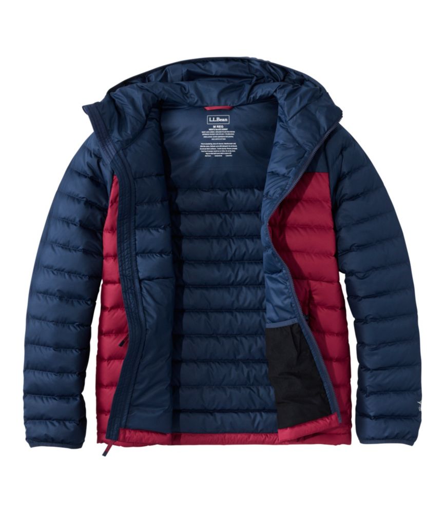 Men's Access Down Hooded Puffer, Colorblock