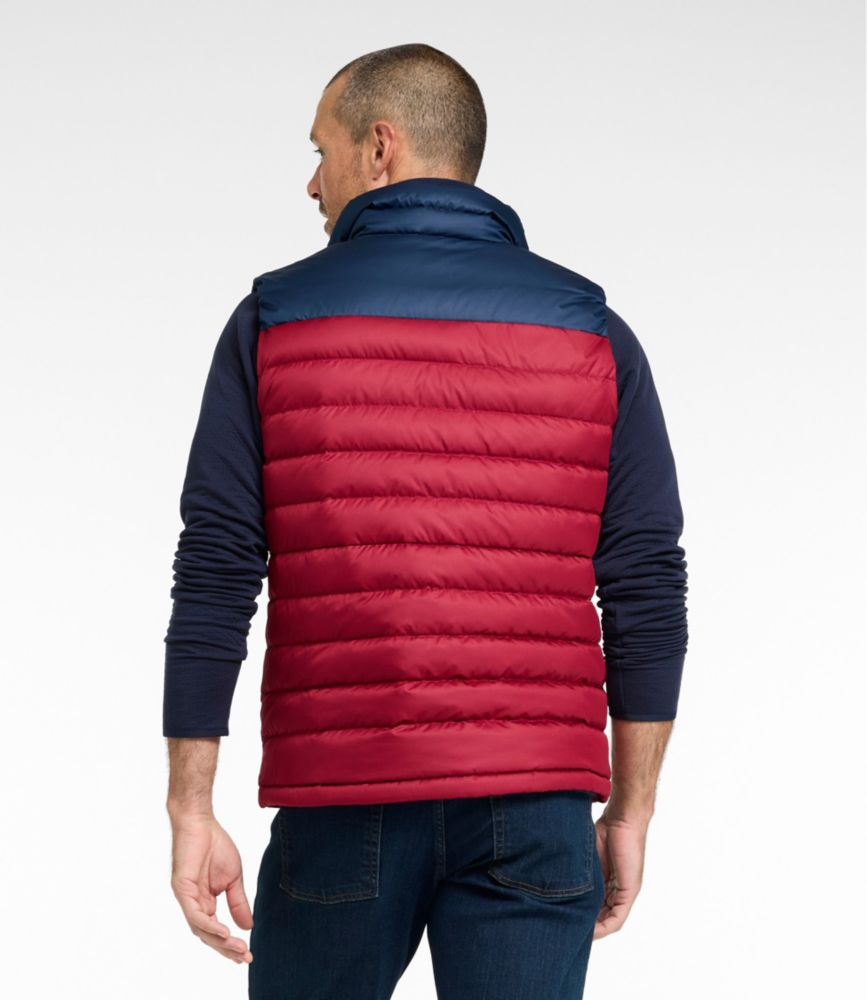 Men's Access Down Vest, Colorblock, Nautical Navy/Bordeaux, small image number 3