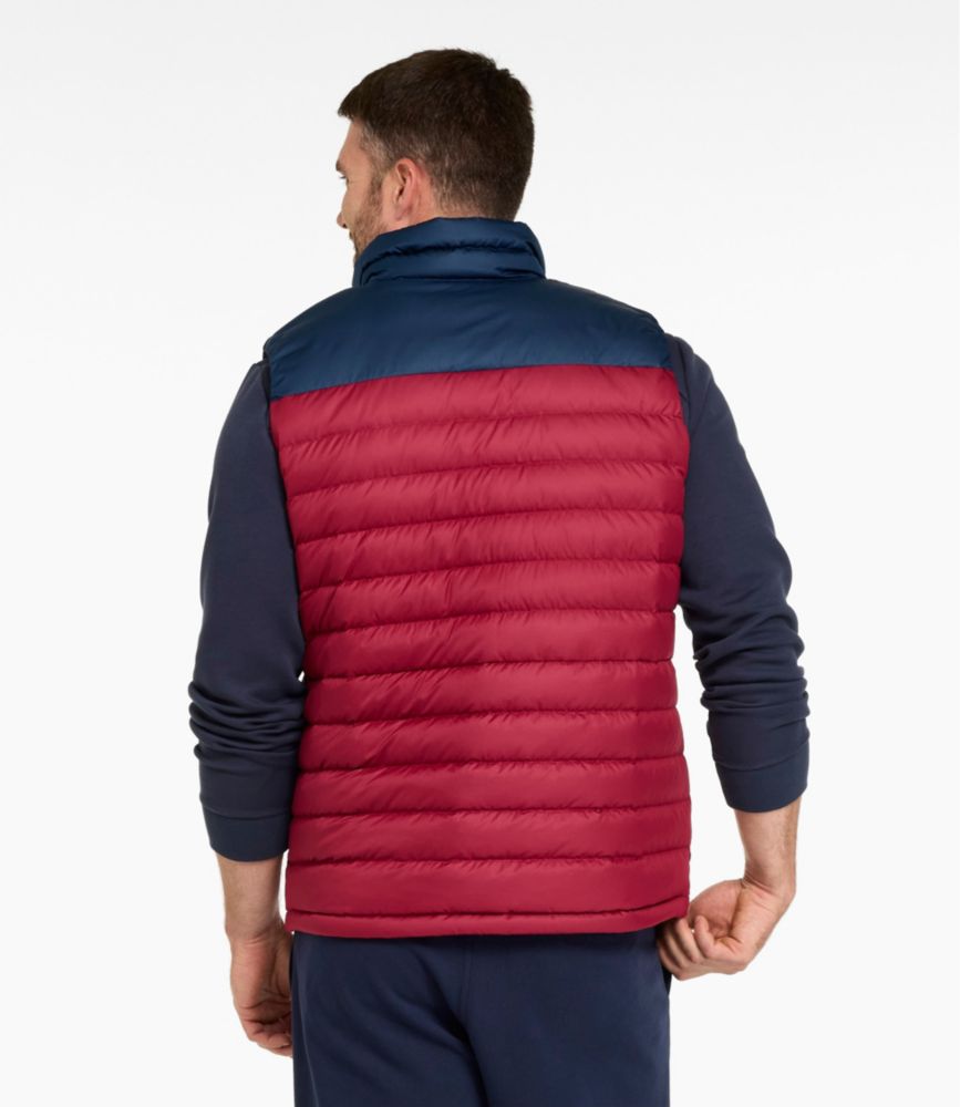 Men's Access Down Vest, Colorblock, Nautical Navy/Bordeaux, small image number 7