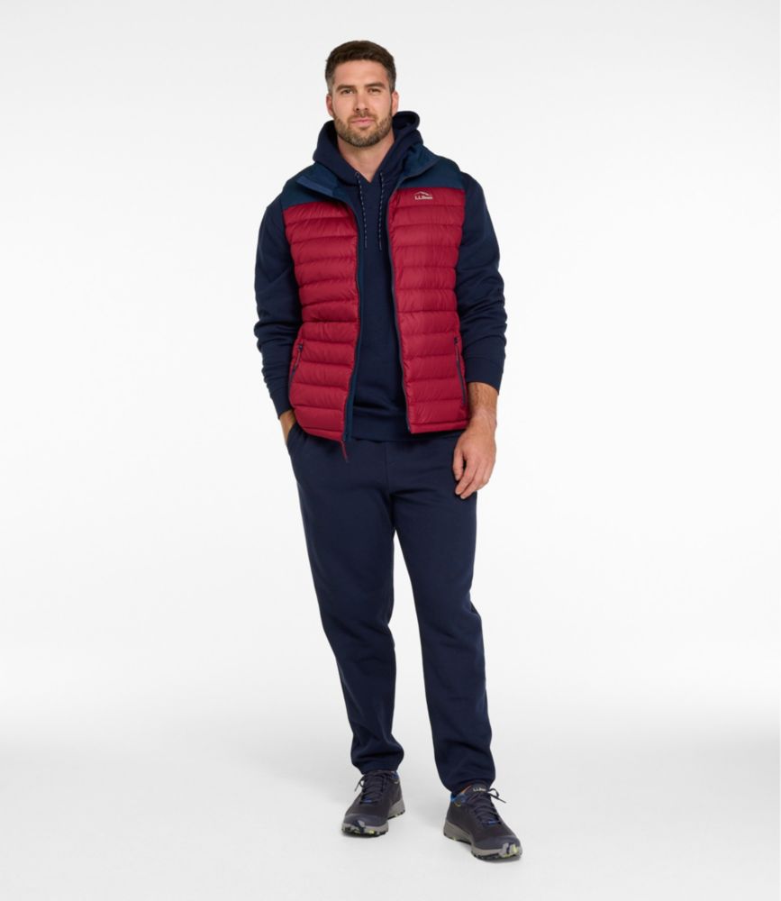 Men's Access Down Vest, Colorblock, Nautical Navy/Bordeaux, small image number 8
