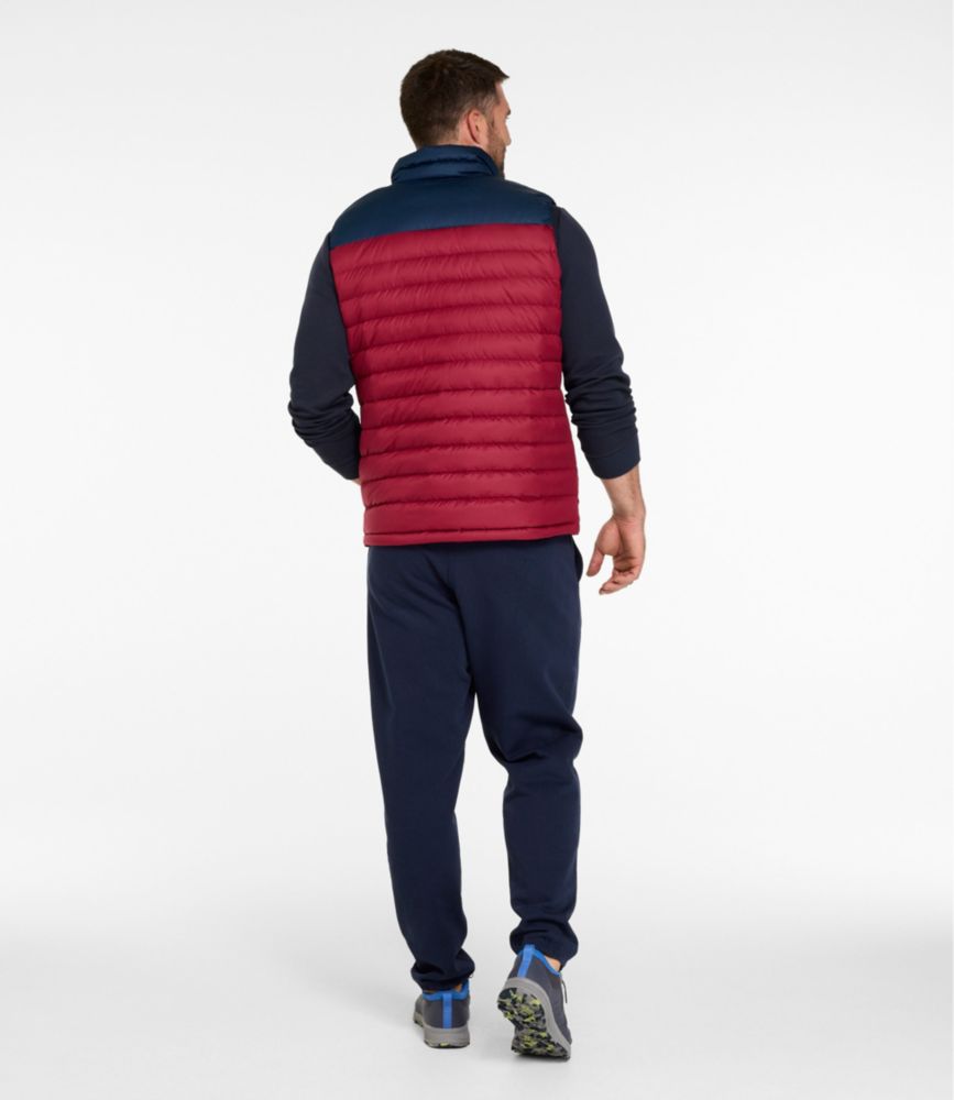 Men's Access Down Vest, Colorblock, Nautical Navy/Bordeaux, small image number 9
