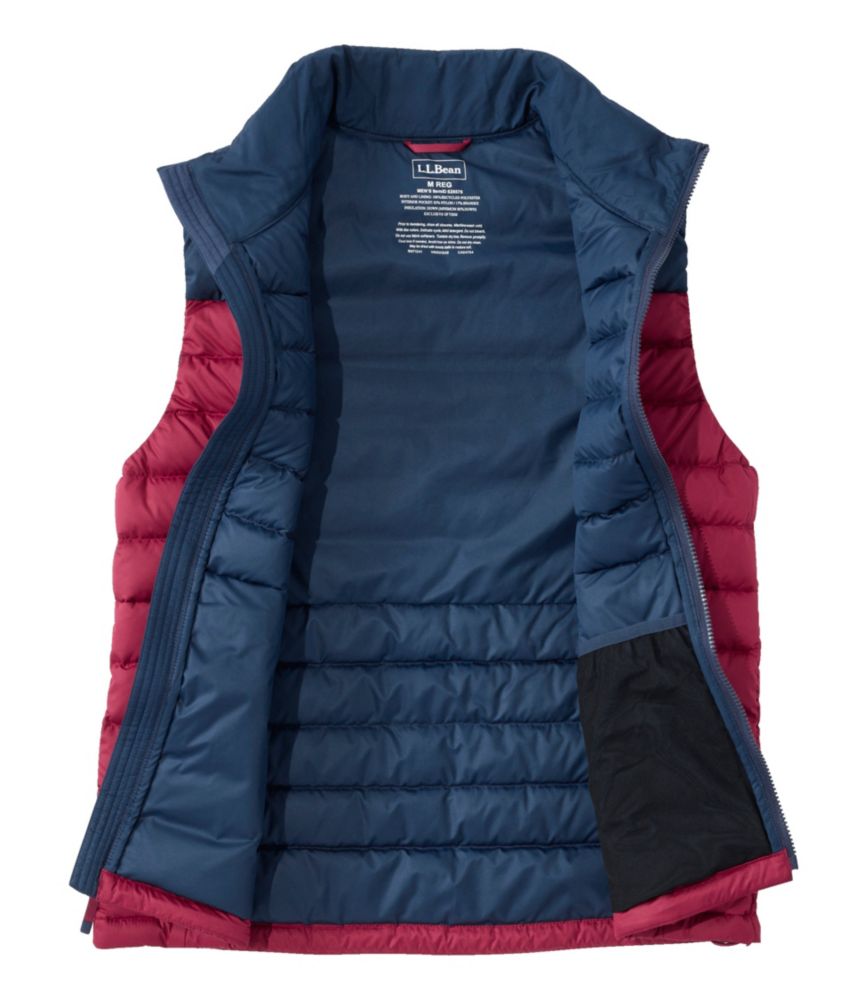 Men's Access Down Vest, Colorblock, Nautical Navy/Bordeaux, small image number 10