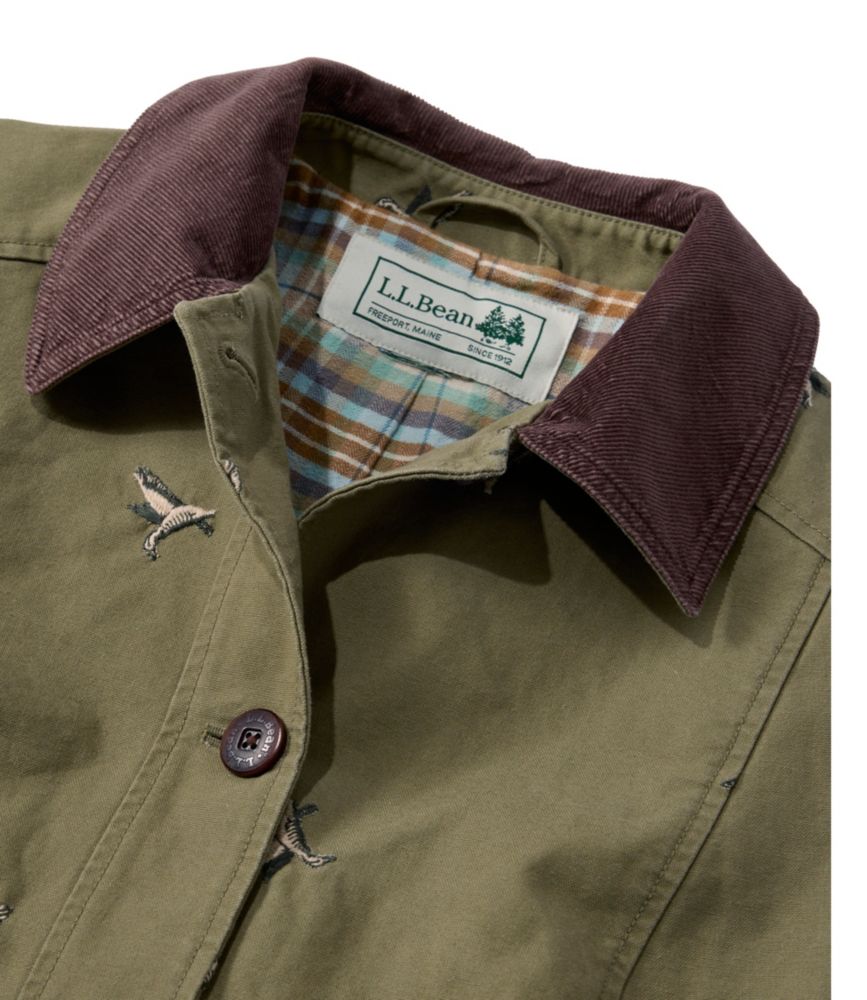 Women's Adirondack Barn Coat, Flannel-Lined Embroidery