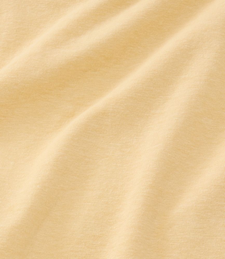 Women's Lakeside Linen/Cotton Tee, Short-Sleeve Embroidered Splitneck, Classic Navy, small image number 5