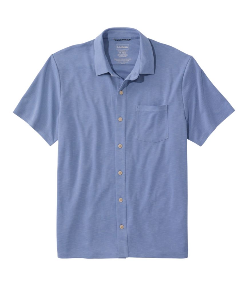 Men's Sunwashed Ultrasoft Button-Front Shirt, Short-Sleeve
