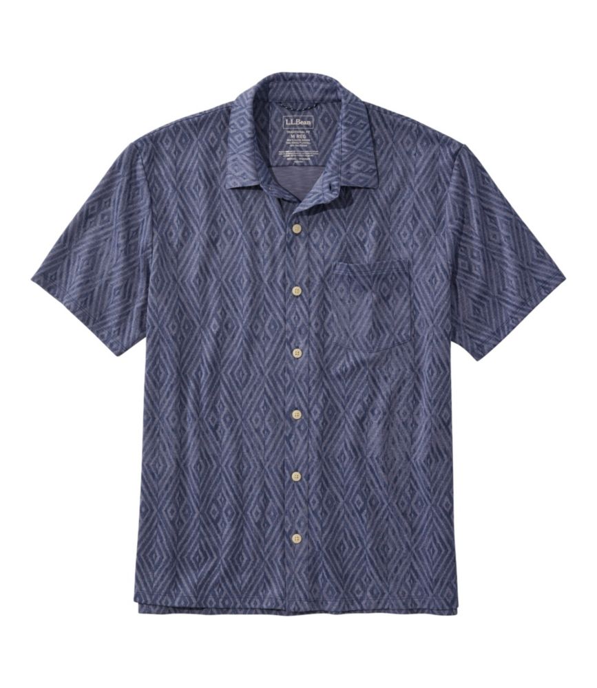 Men's Sunwashed Ultrasoft Button-Front Shirt, Short-Sleeve, Print