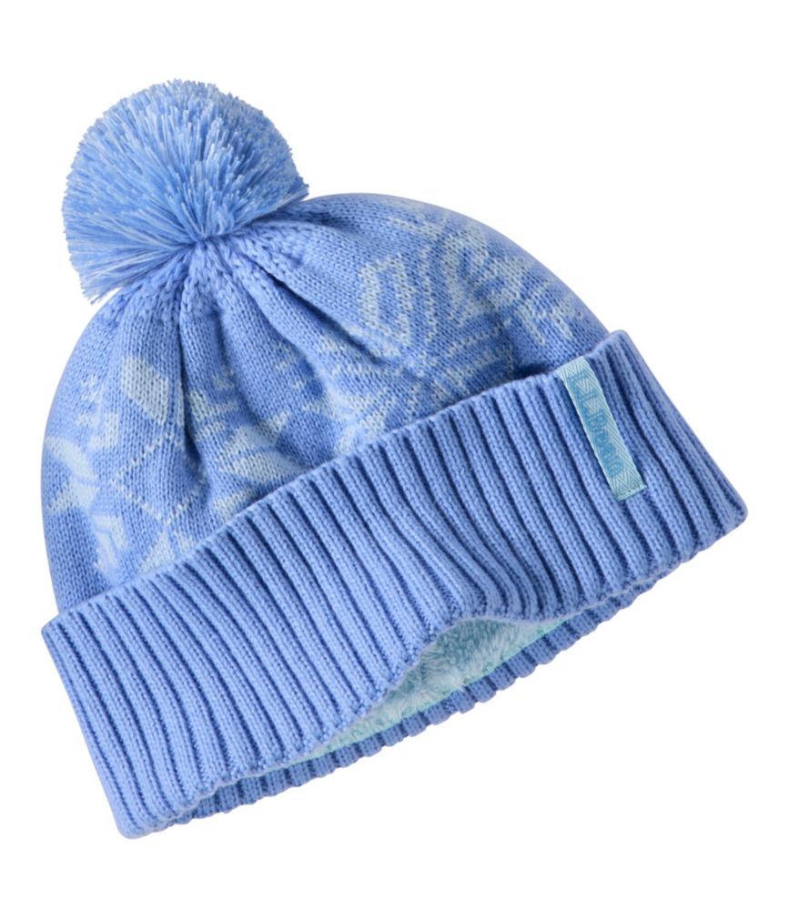 Kids' Snowflake Chunky Yarn Pom Hat, New