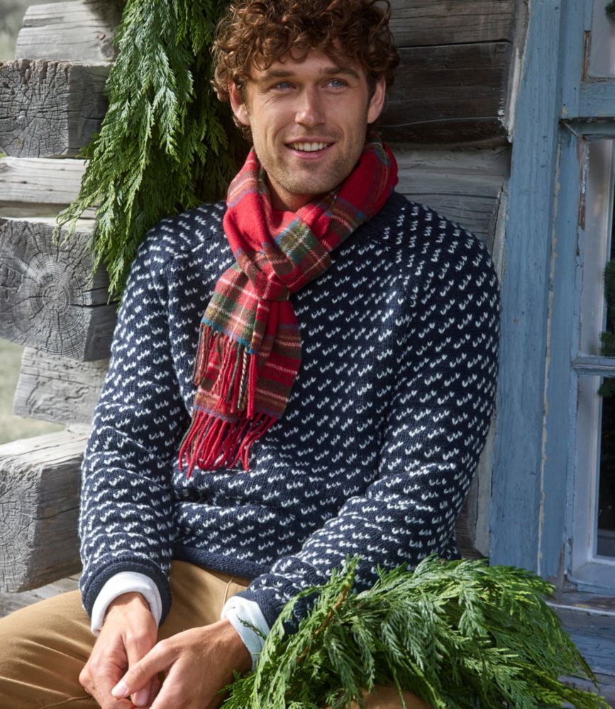 Men's Bean's Classic Ragg Wool Sweater, Rollneck, Birds'-Eye