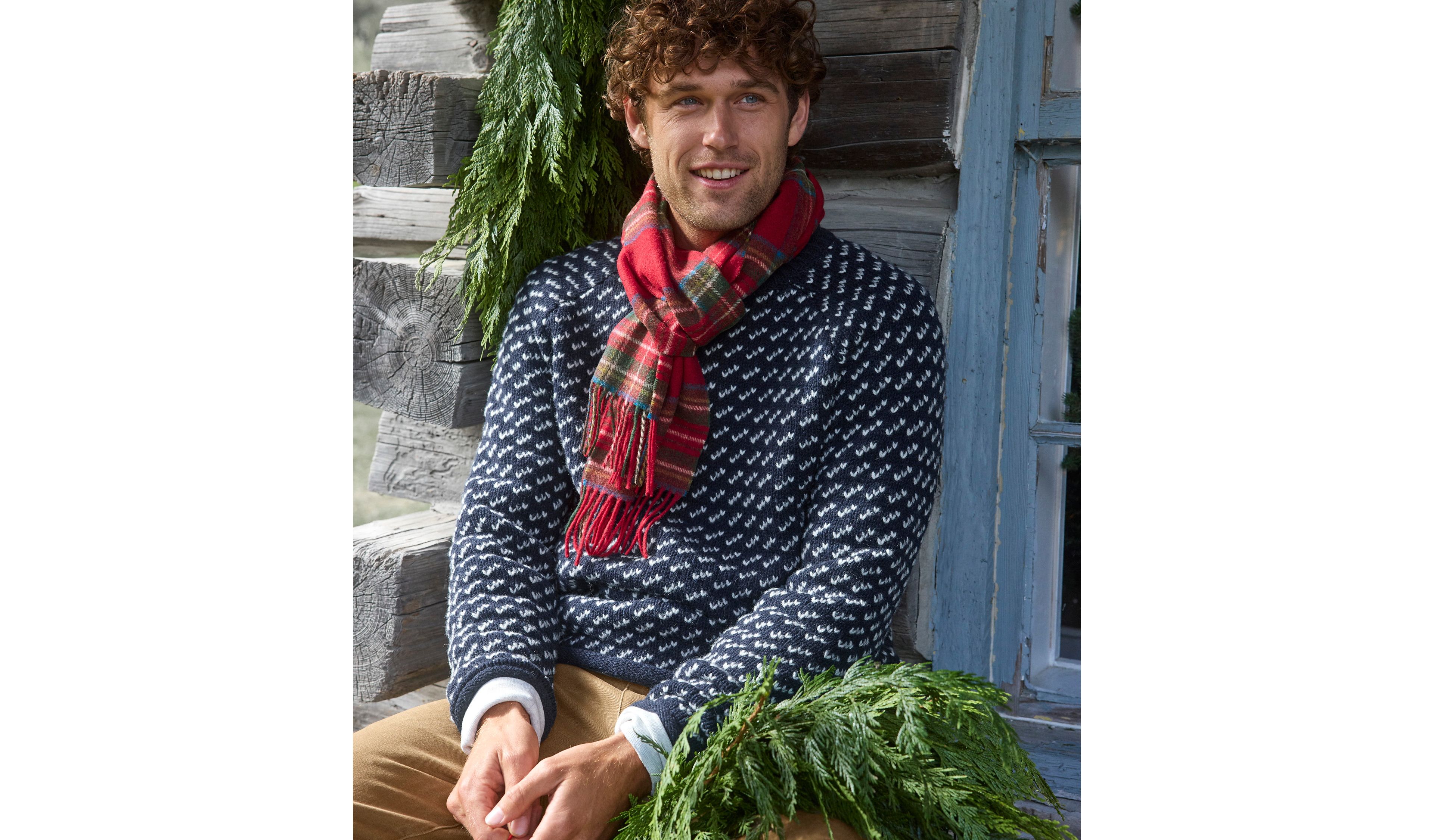 Men's Bean's Classic Ragg Wool Sweater, Rollneck, Birds'-Eye