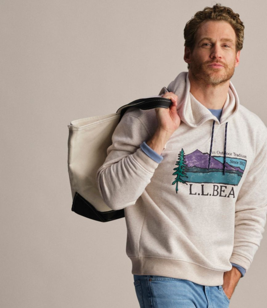 Men's Mountain Classic Hoodie, Classic Navy Katahdin Logo, small image number 10