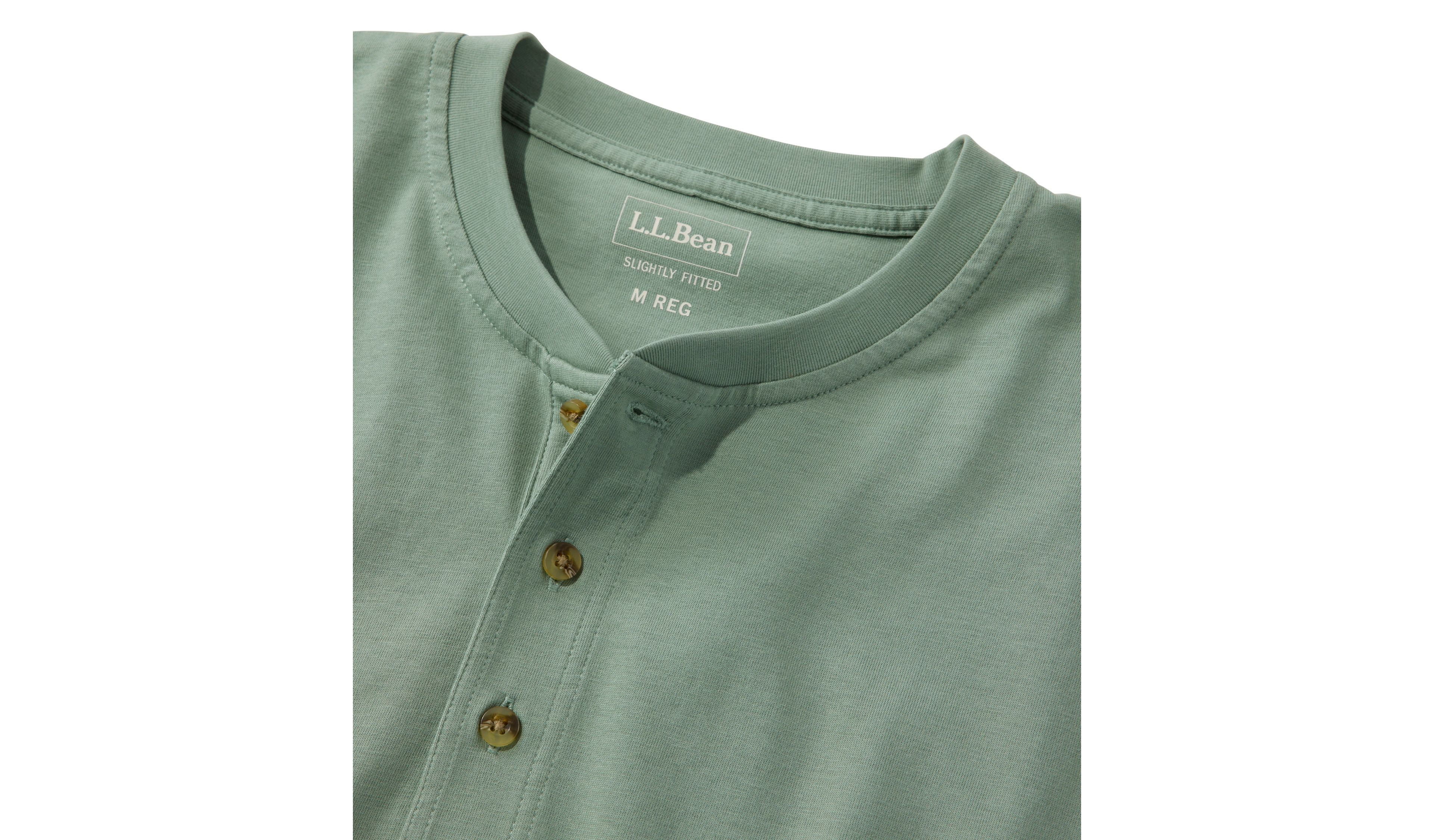 Men's Carefree Unshrinkable Henley, Slightly Fitted, Long-Sleeve