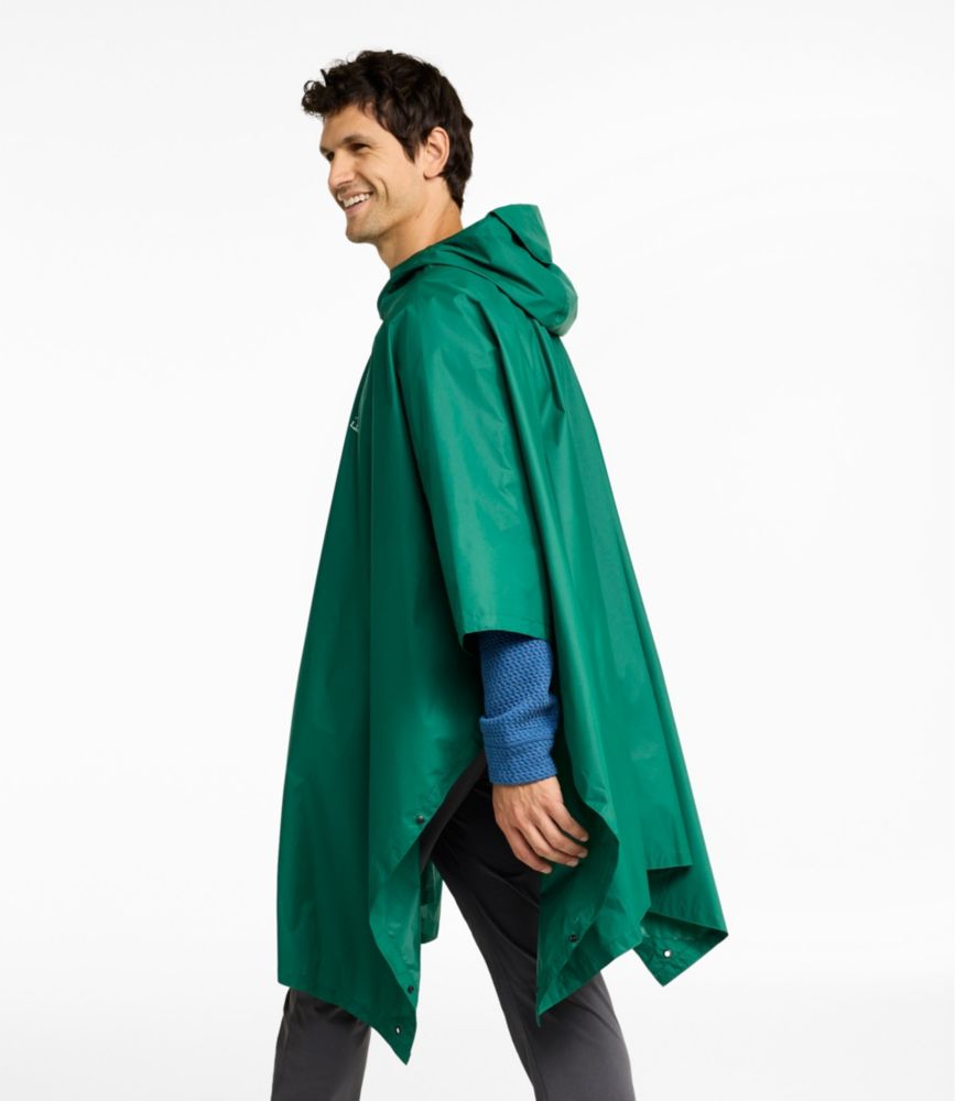 Adults' Trail Model Rain Poncho, Bright Yellow, small image number 3