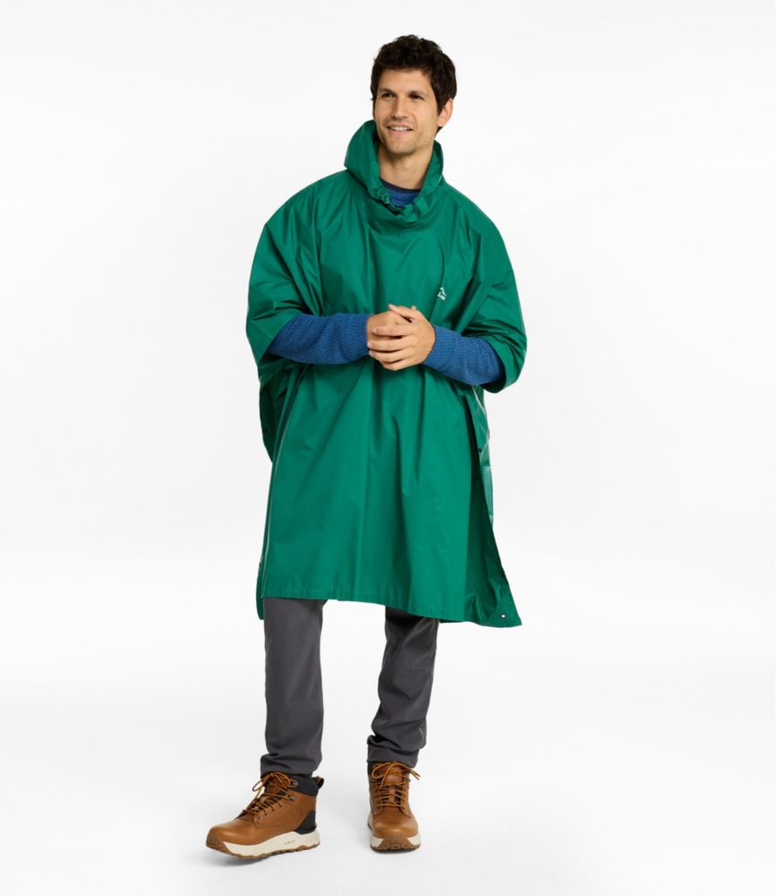Adults' Trail Model Rain Poncho, Bright Yellow, small image number 4