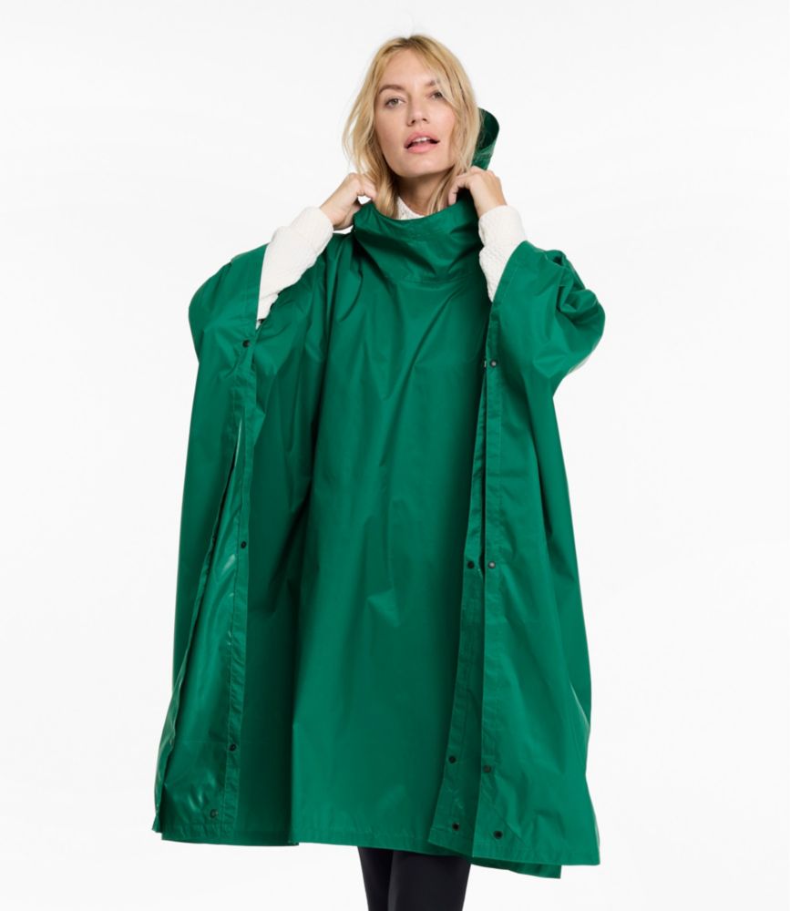 Adults' Trail Model Rain Poncho, Bright Yellow, small image number 7