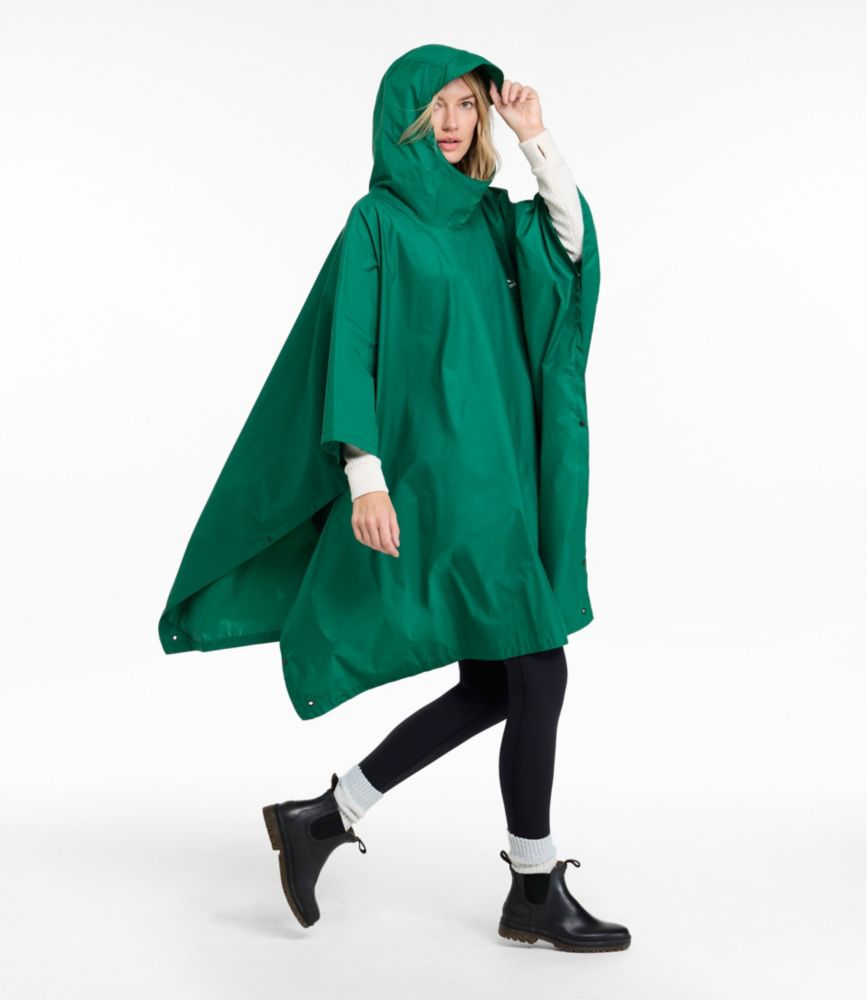 Adults' Trail Model Rain Poncho, Bright Yellow, small image number 9