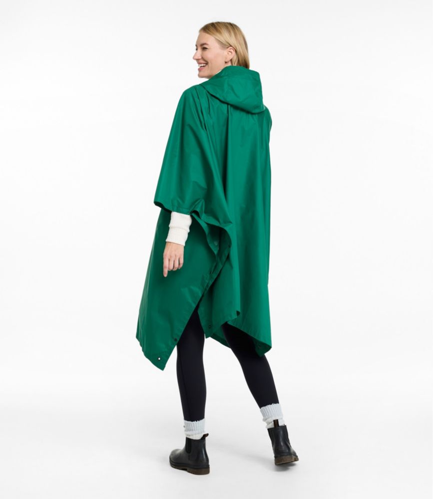 Adults' Trail Model Rain Poncho, Bright Yellow, small image number 10