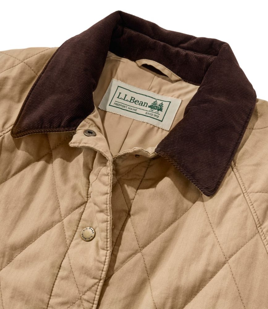 Women's Insulated Quilted Field Coat, Faded Sage, small image number 8