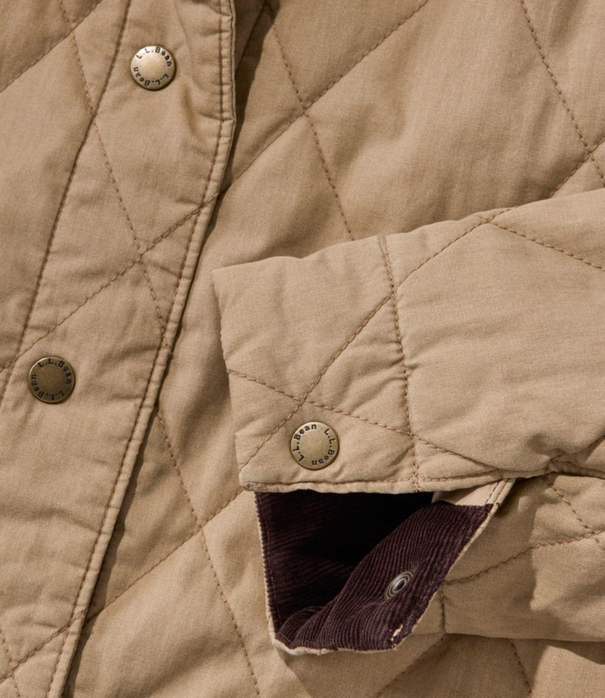 Women's Insulated Quilted Field Coat, Faded Sage, small image number 9