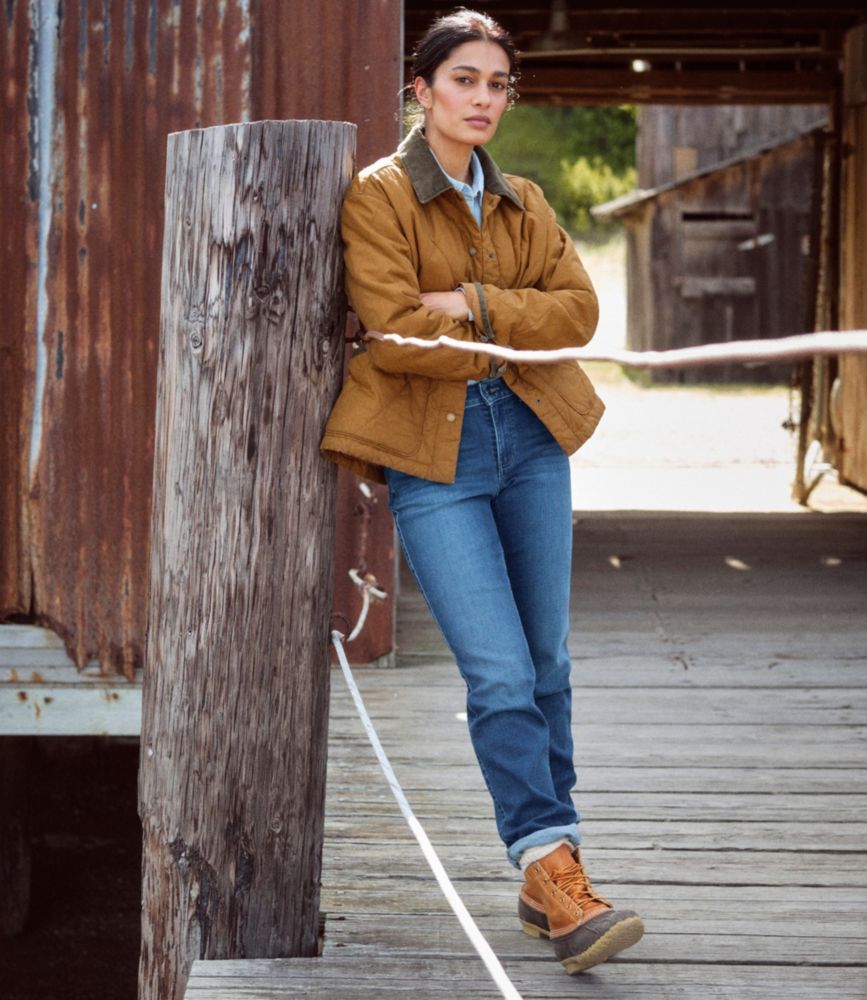 Women's Insulated Quilted Field Jacket, Faded Sage, small image number 10