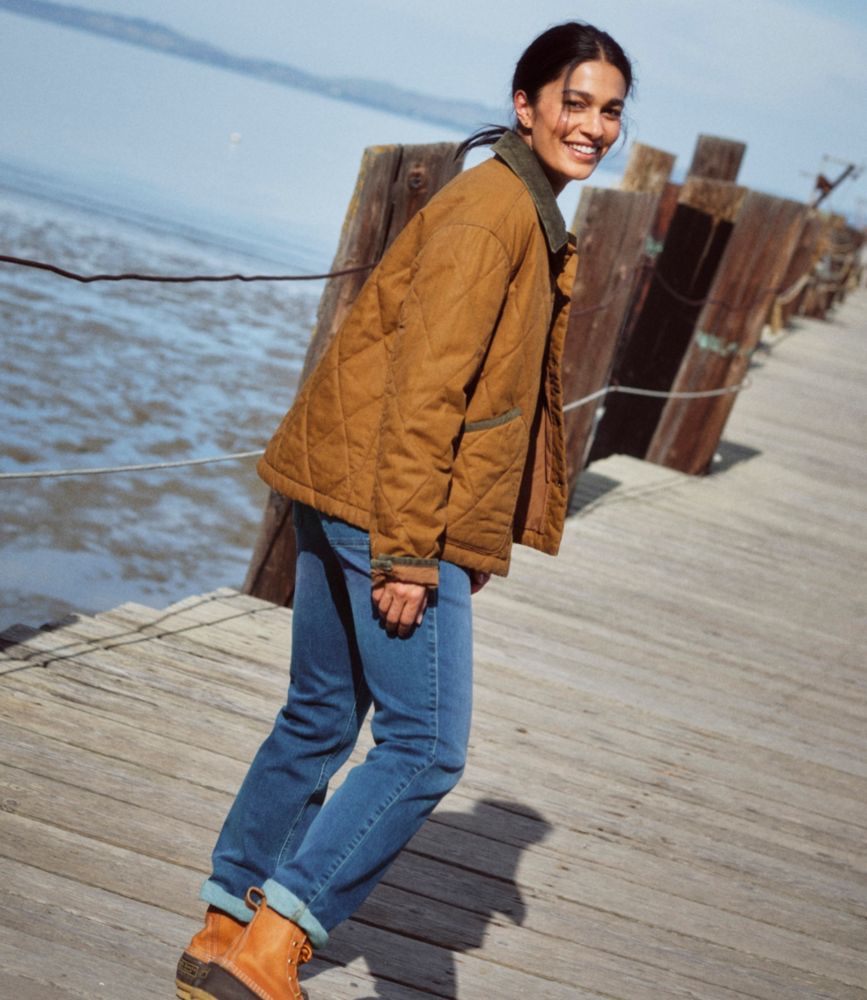 Women's Insulated Quilted Field Jacket, Faded Sage, small image number 12