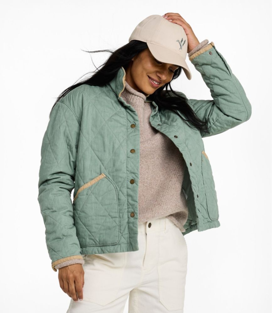 Women's Insulated Quilted Field Jacket Front