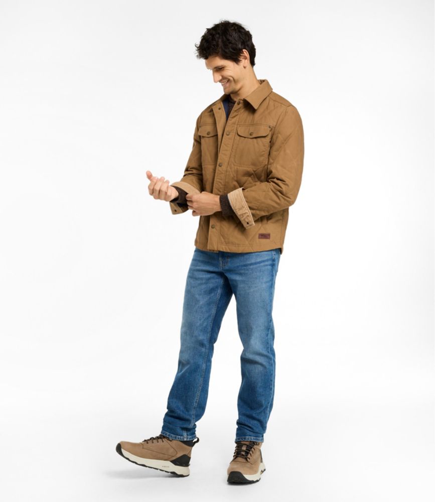 Men's Insulated Waxed Cotton Field Jacket, Dark Cinder, small image number 4