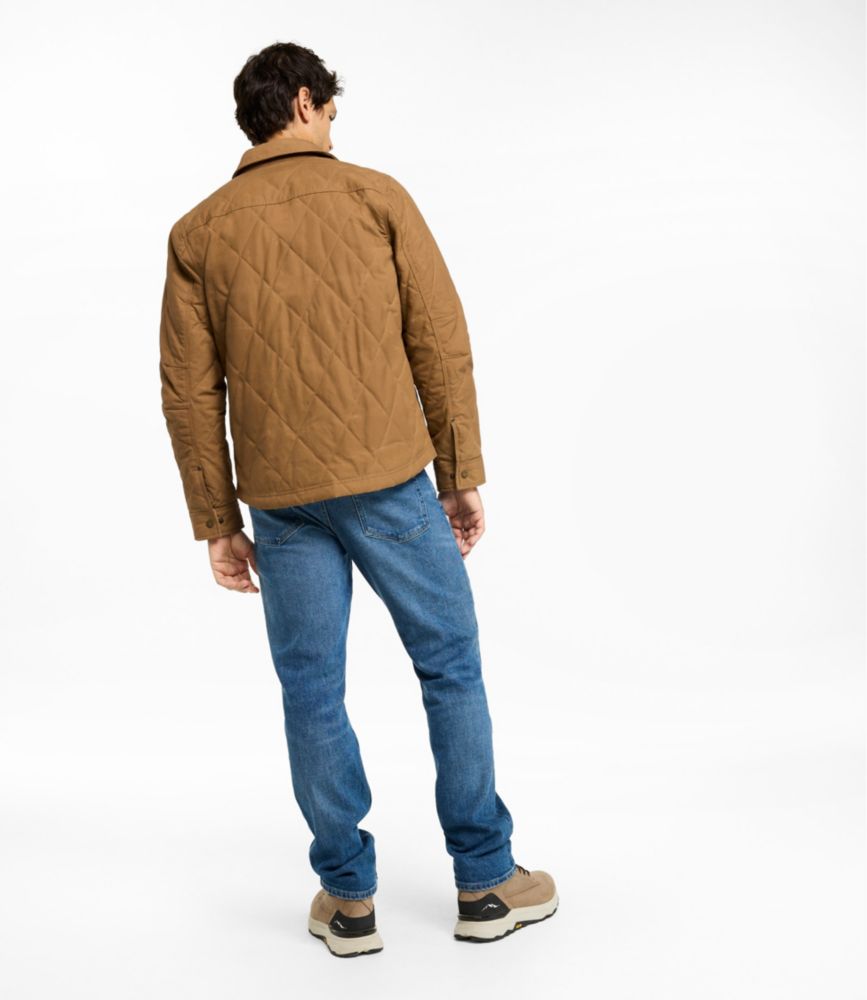 Men's Insulated Waxed Cotton Field Jacket, Dark Cinder, small image number 5