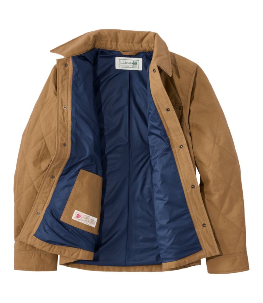 Men's Insulated Waxed Cotton Field Jacket, Dark Cinder, small image number 6