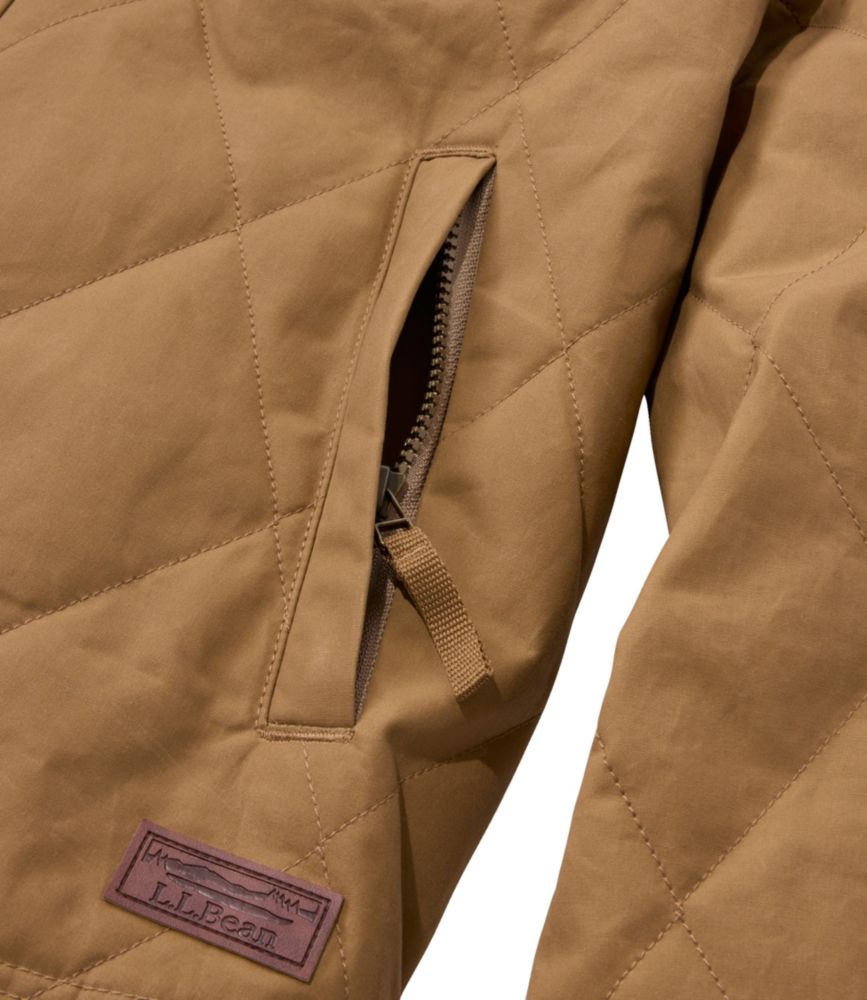 Men's Insulated Waxed Cotton Field Jacket, Dark Cinder, small image number 7