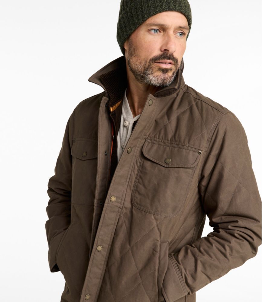 Men's Insulated Waxed Cotton Field Jacket