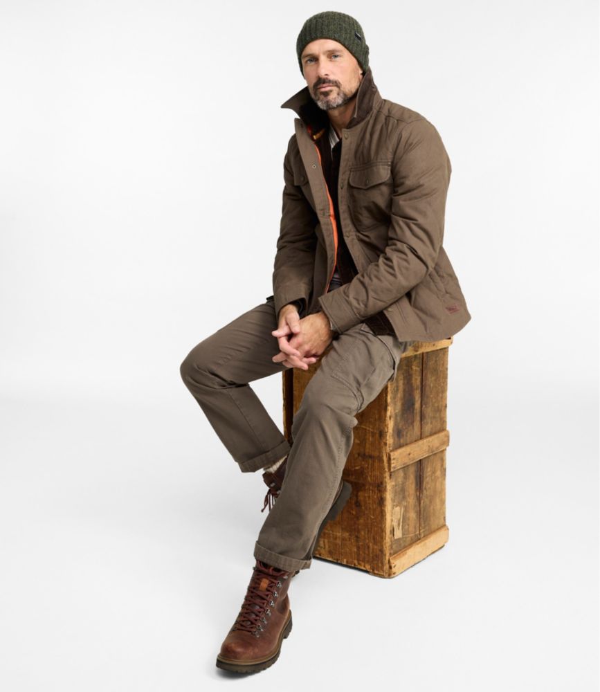 Men's Insulated Waxed Cotton Field Jacket