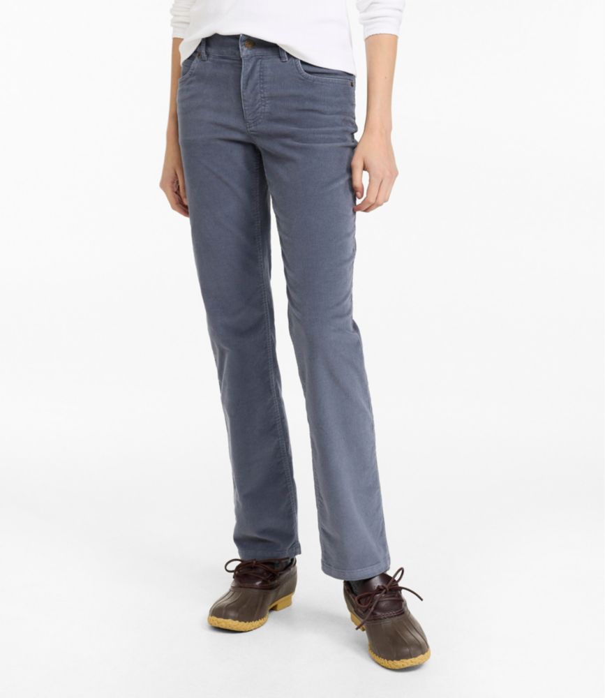 Women's L.L.Bean Go-Anywhere Corduroy Pants, Mid-Rise Ultimate Straight-Leg, Camel Brown, small image number 3