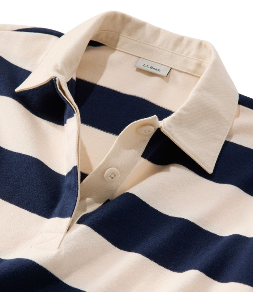 Women's Mountain Classic Rugby, Long-Sleeve Stripe, Classic Navy/Cream, small image number 4