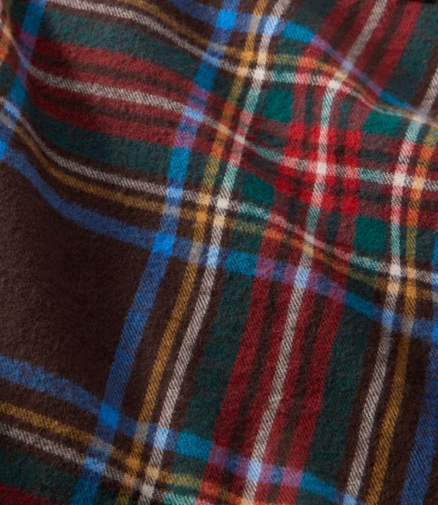Women's Scotch Plaid Shirt Y-Neck, Deepest Brown Stewart, small image number 4