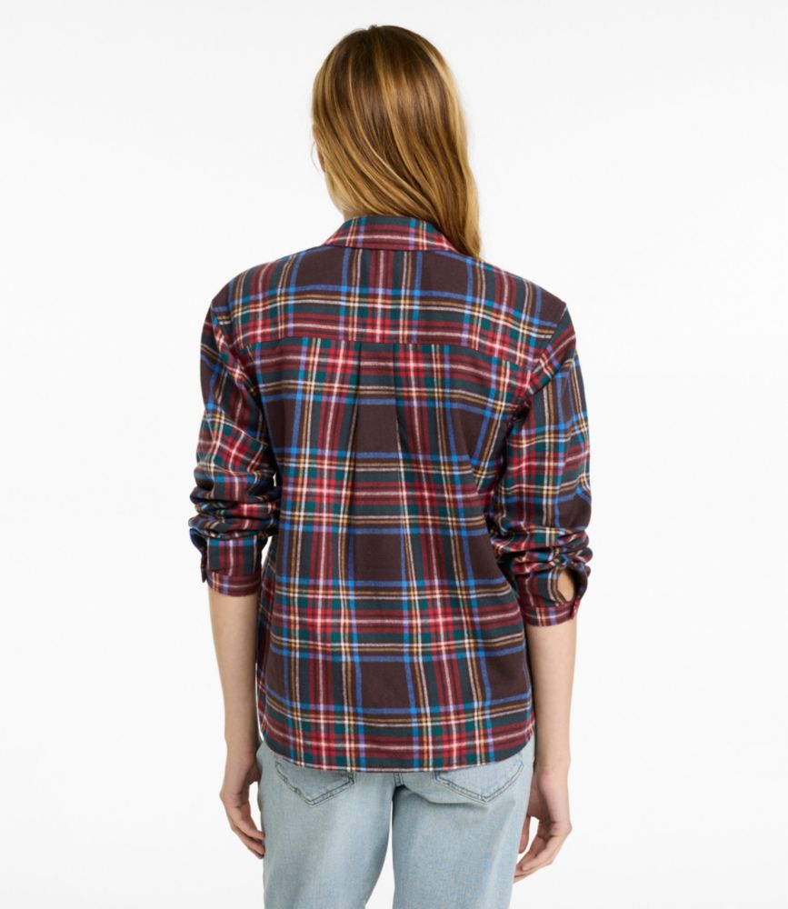Women's Scotch Plaid Shirt Y-Neck