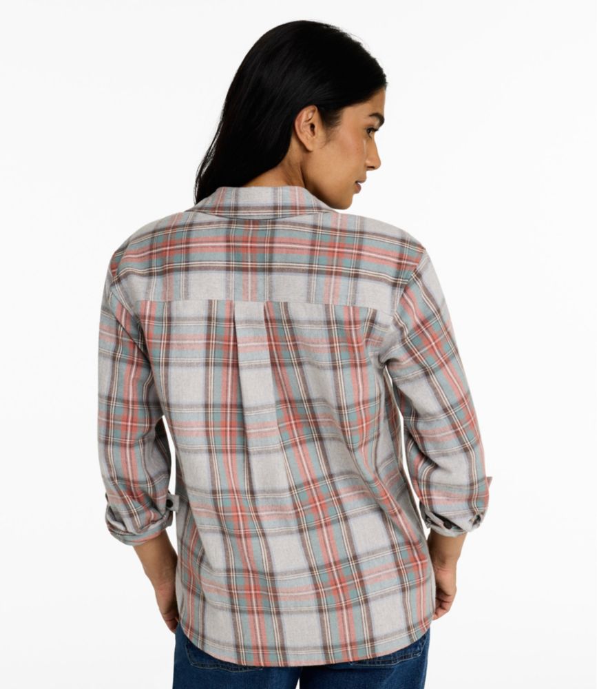 Women's Scotch Plaid Shirt Y-Neck