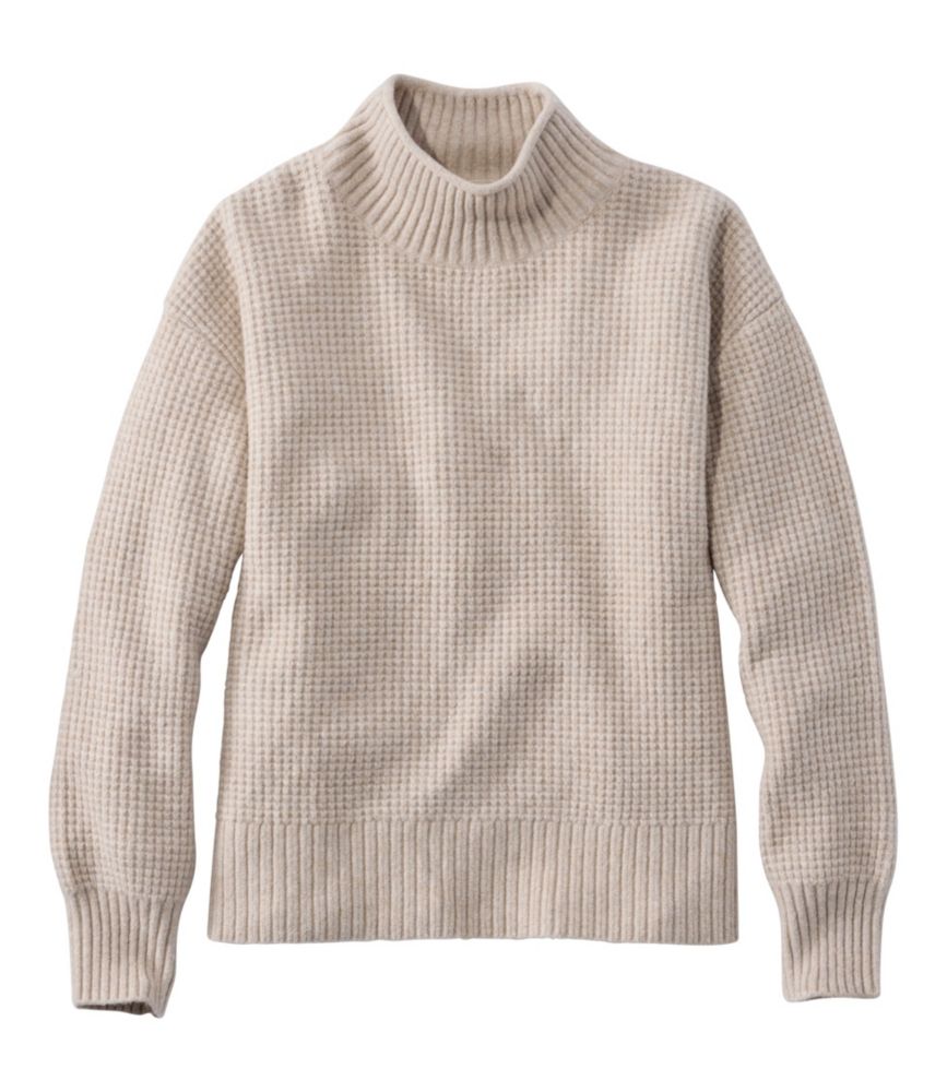 Women's Supersoft Waffle Sweater, Mockneck