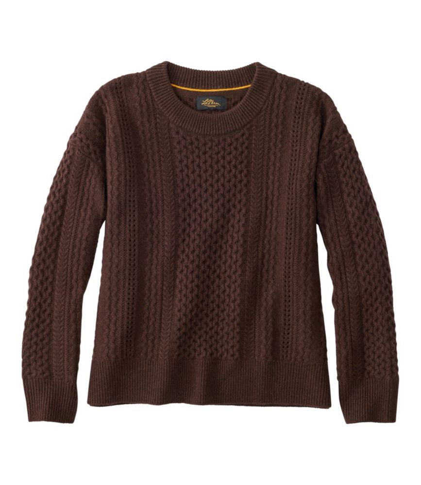 Women's Signature Cashmere Fisherman Sweater, Crewneck