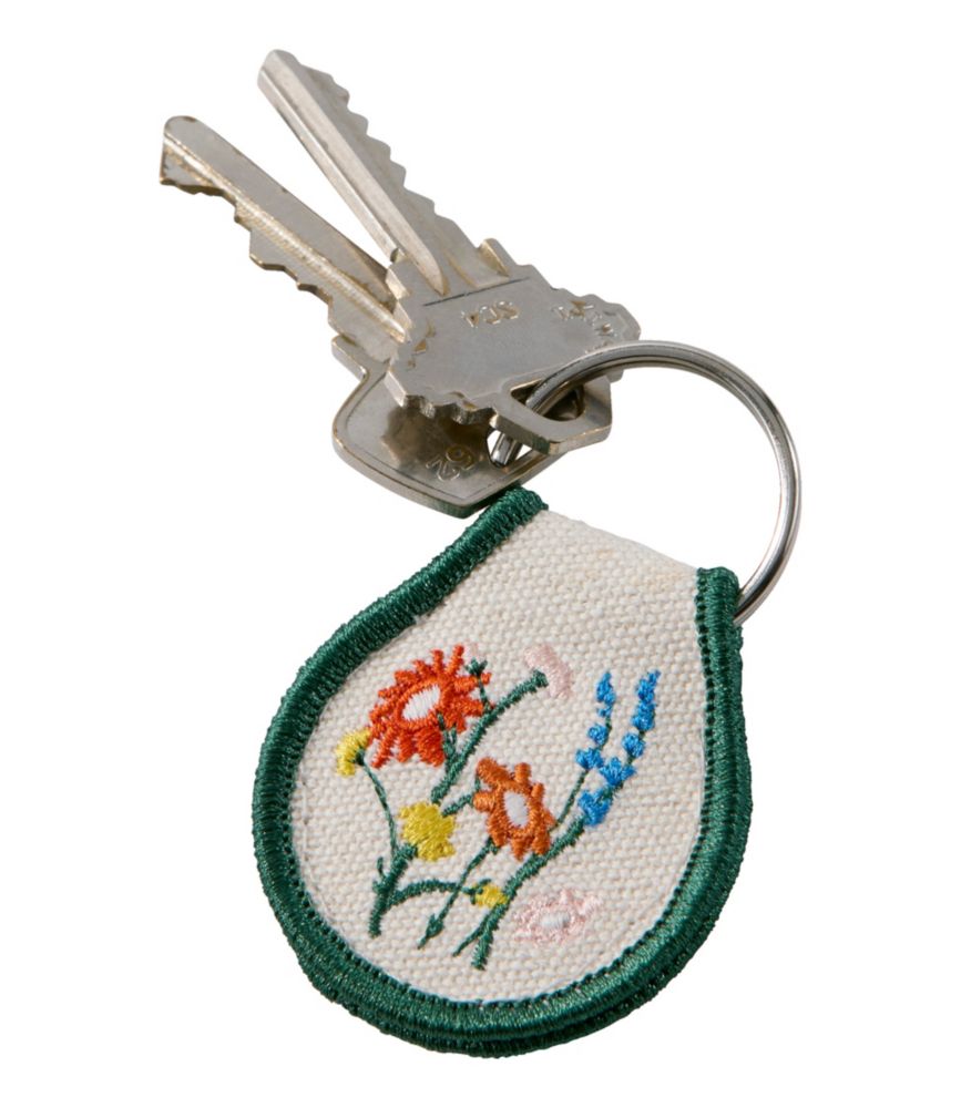 Embroidered Patch Charm, Floral