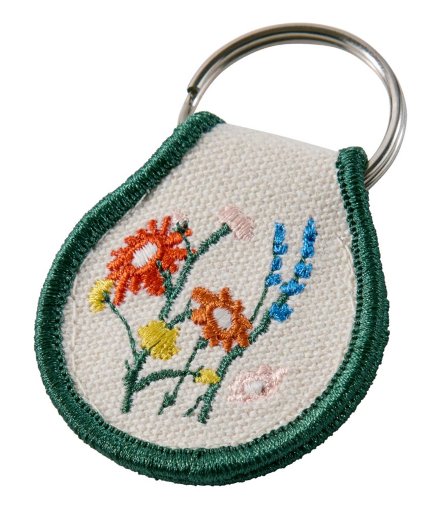 Embroidered Patch Charm, Floral