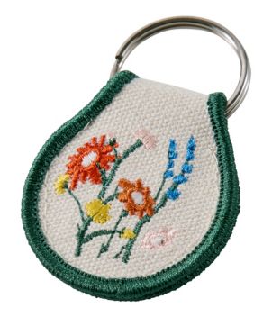 Embroidered Patch Charm, Floral, New